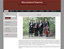 Tablet Screenshot of macarthurstrings.com.au